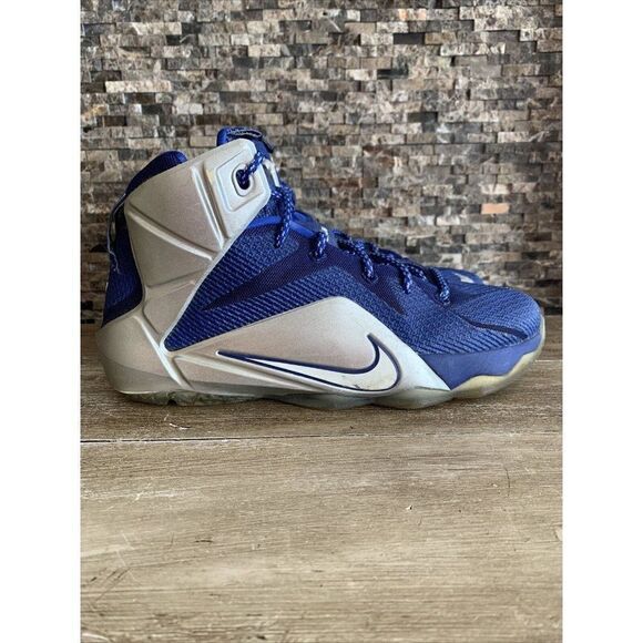 Nike LeBron XII 12 Cowboys Deep Royal Blue GS Grade School Size 6.5Y 685181-400